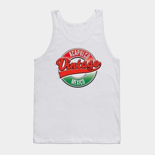 acapulco mexico vintage logo Tank Top